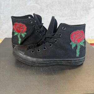 Converse Chuck Taylor All Star High Top Black Rose High 'Rose' XOXO Shoes